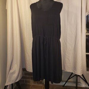 Olive & Oak Black Midi Dress Size L